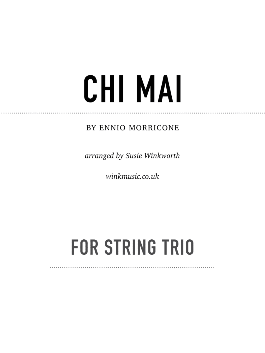 Chi Mai (arr. Susie Winkworth winkmusic.co.uk)