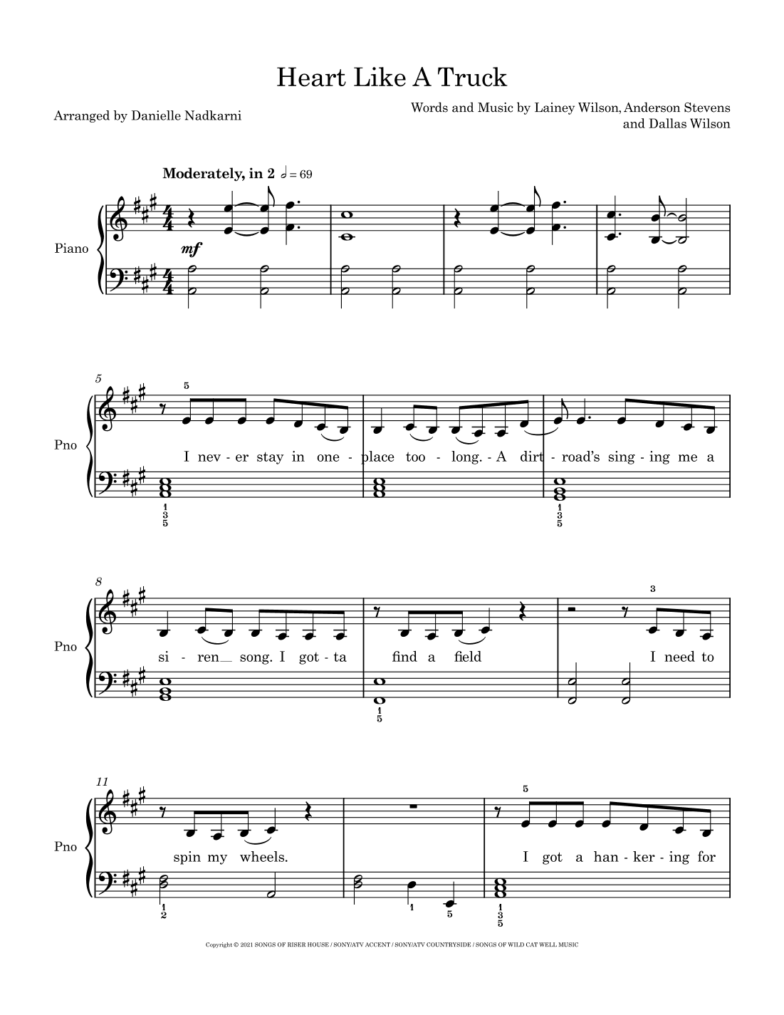 Heart Like A Truck (arr. Danielle Nadkarni)