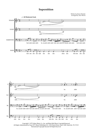 Superstition (arr. Alex Morris)