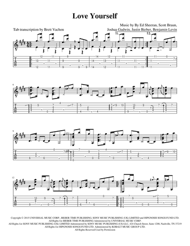 Love Yourself (arr. Brett Vachon)