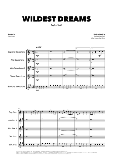 Wildest Dreams (arr. Tiago Cordeiro)