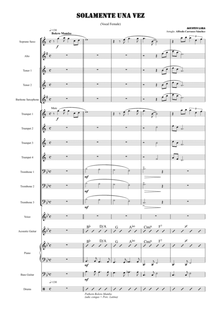 You Belong to My Heart (Solamente una vez) (arr. Alfredo Carrasco Sánchez)