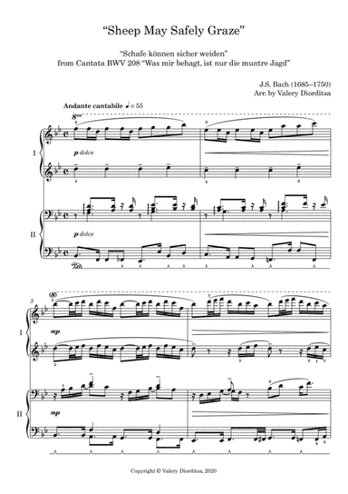 Sheep may safely graze (arr. Valery Diorditsa)