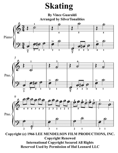 Skating (arr. SilverTonalities)