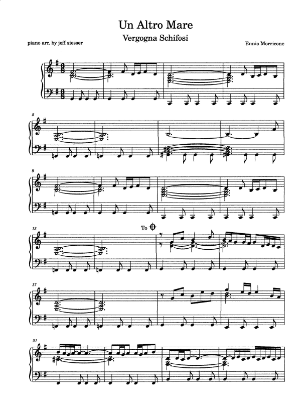 Un Altro Mare (arr. jeff siesser)