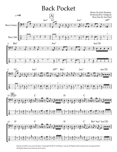 Back Pocket (arr. Josh Cohen)