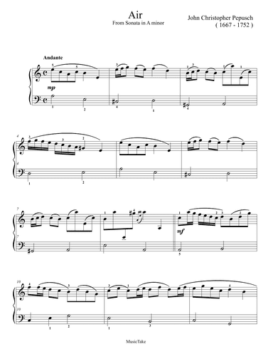 Air in A minor (arr. Ben Choupak)