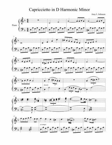 Capriccietto in D Harmonic Minor