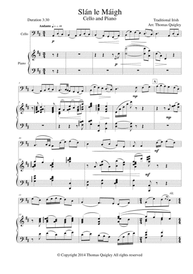 Slán le Máigh (arr. Thomas Quigley)