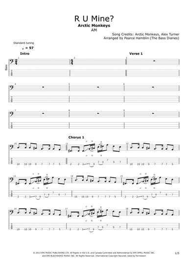 R U Mine? (arr. The Bass Diaries)