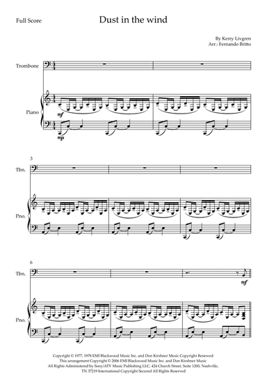 Dust In The Wind (arr. Fernando Britto)