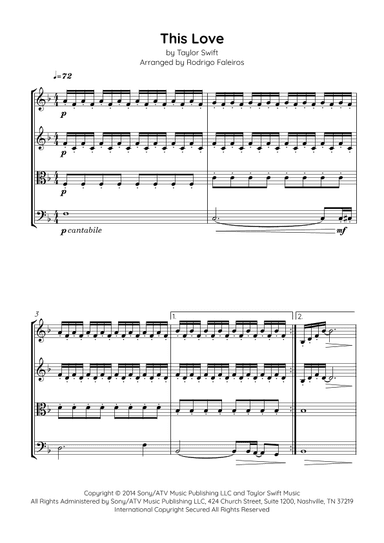 This Love (arr. Rodrigo Faleiros)