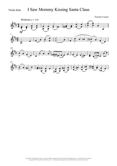 I Saw Mommy Kissing Santa Claus (arr. Sherry Lewis)