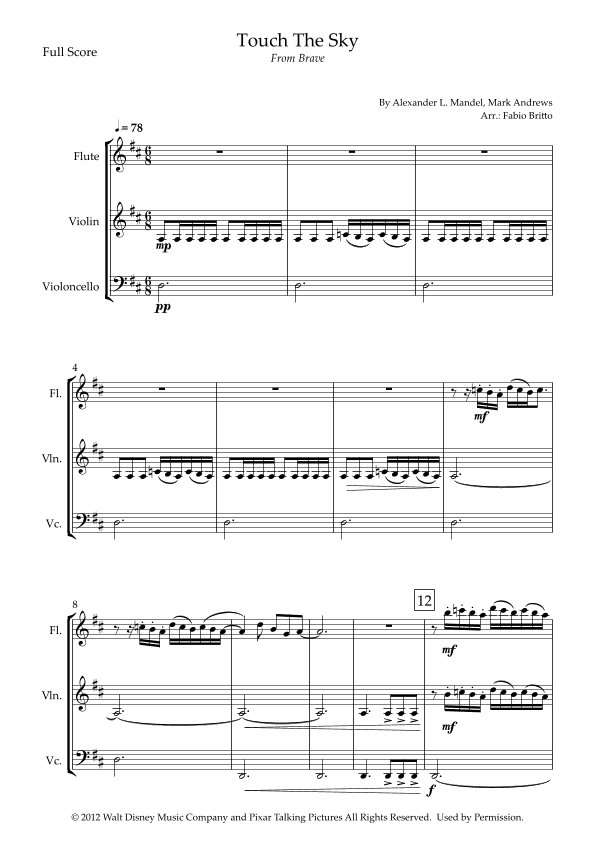 Touch The Sky (arr. Fabio Britto)