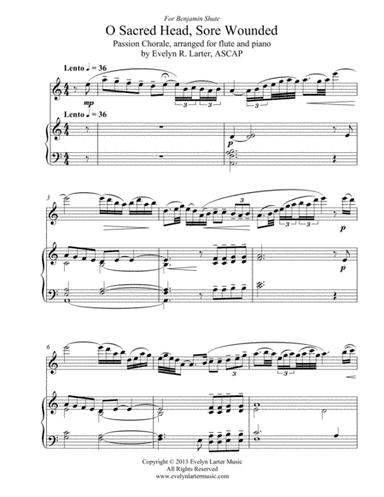 O Sacred Head, Sore Wounded (arr. Evelyn Larter Music)