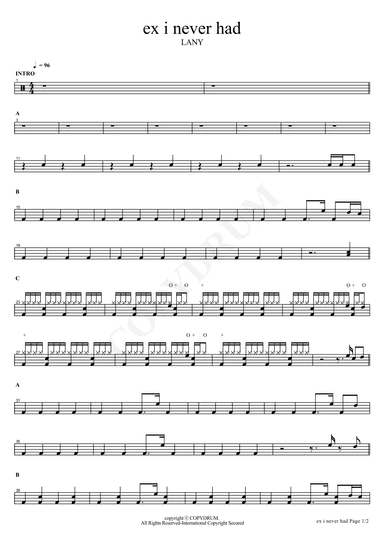 Ex I Never Had (arr. COPYDRUM)