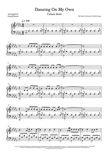 Dancing On My Own (arr. GentleTones)