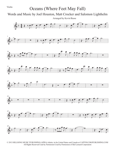 Oceans (Where Feet May Fail) (arr. Kevin Busse)