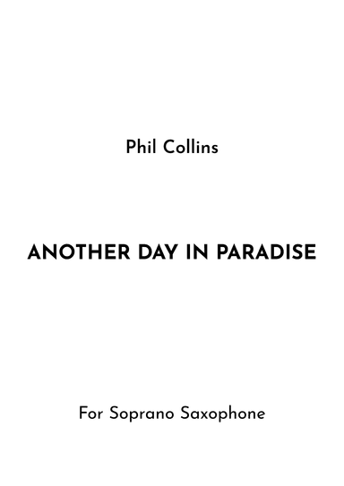 Another Day In Paradise (arr. Jireh J.)