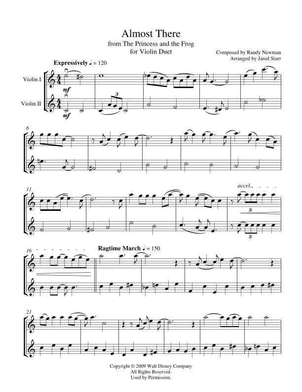 Almost There (arr. Jared Starr)