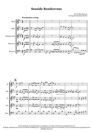 Seaside Rendezvous (arr. Kayleigh Huelin)