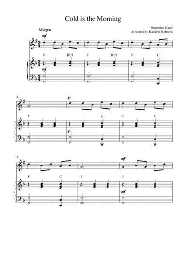 Cold is the Morning (arr. Kaiserin Rebecca)