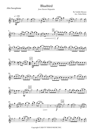 Ikimono Gakari's Blue Bird (arr. Fabio Britto)