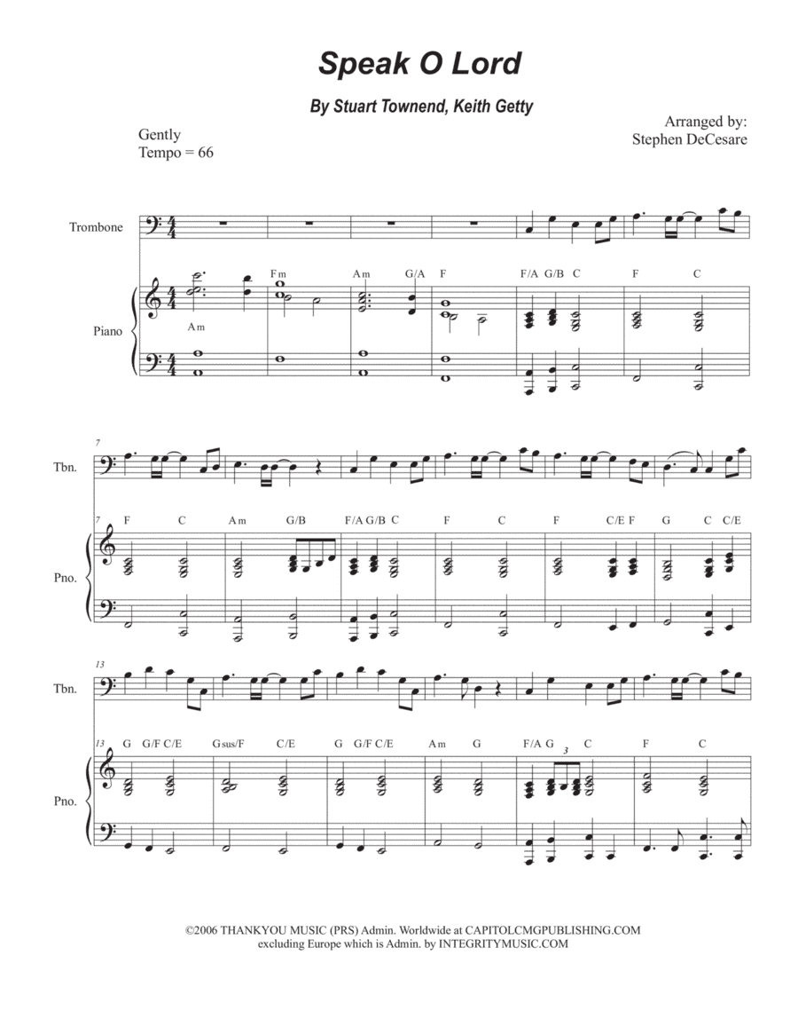 Speak O Lord (arr. Stephen DeCesare)