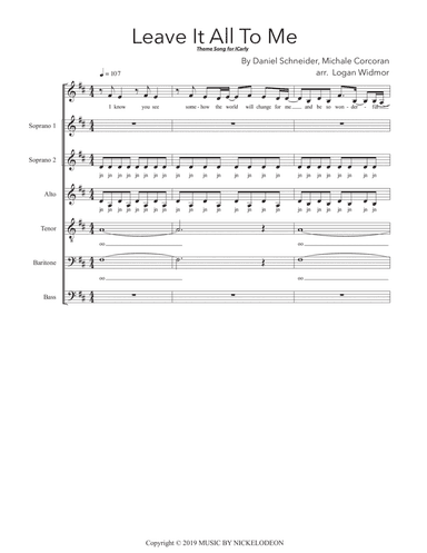 Leave It All To Me (arr. Logan Widmor)