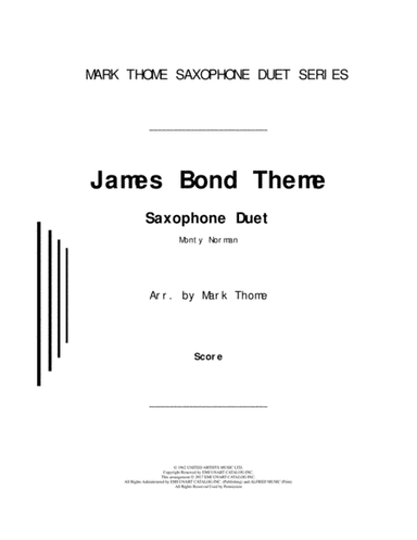 James Bond Theme (arr. Mark Thome)