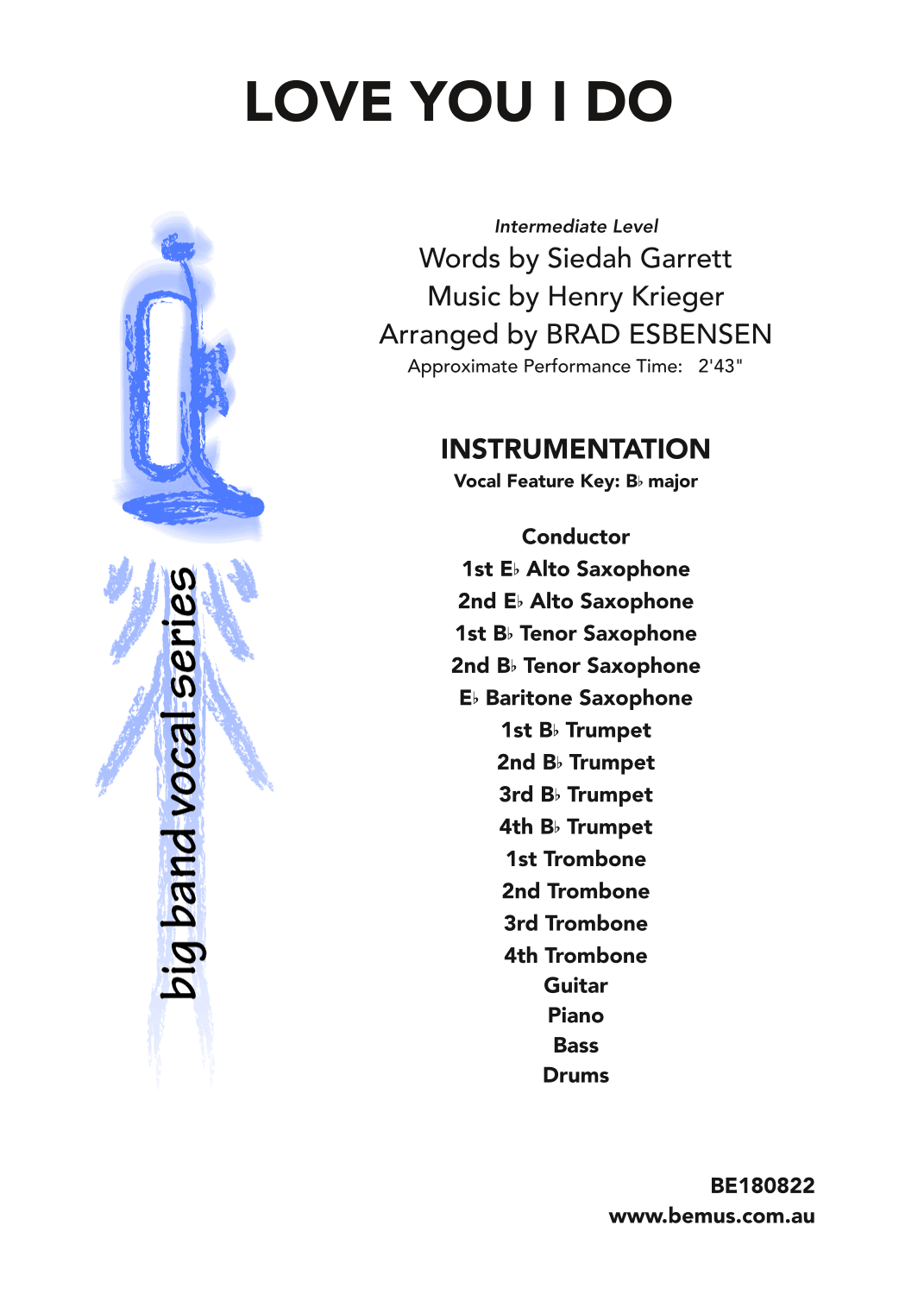 Love You I Do (arr. Brad Esbensen)