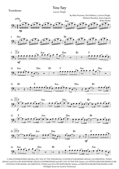 You Say (arr. Fabio Britto)