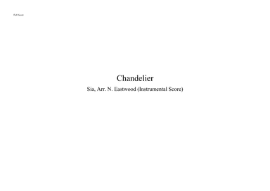 Chandelier (arr. Nicholas Eastwood)