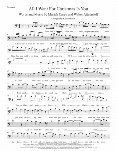 All I Want For Christmas Is You (arr. Kevin Busse)
