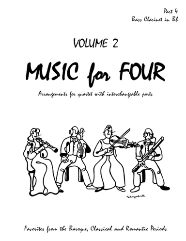 Music for Four, Volume 2, Part 4 - Bass Clarinet 70243DD (arr. Last Resort Music Publishing)