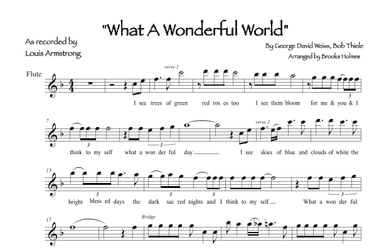 What A Wonderful World (arr. Brooks Holmes)
