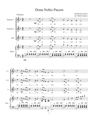 Dona Nobis Pacem (arr. Robert Spicer)