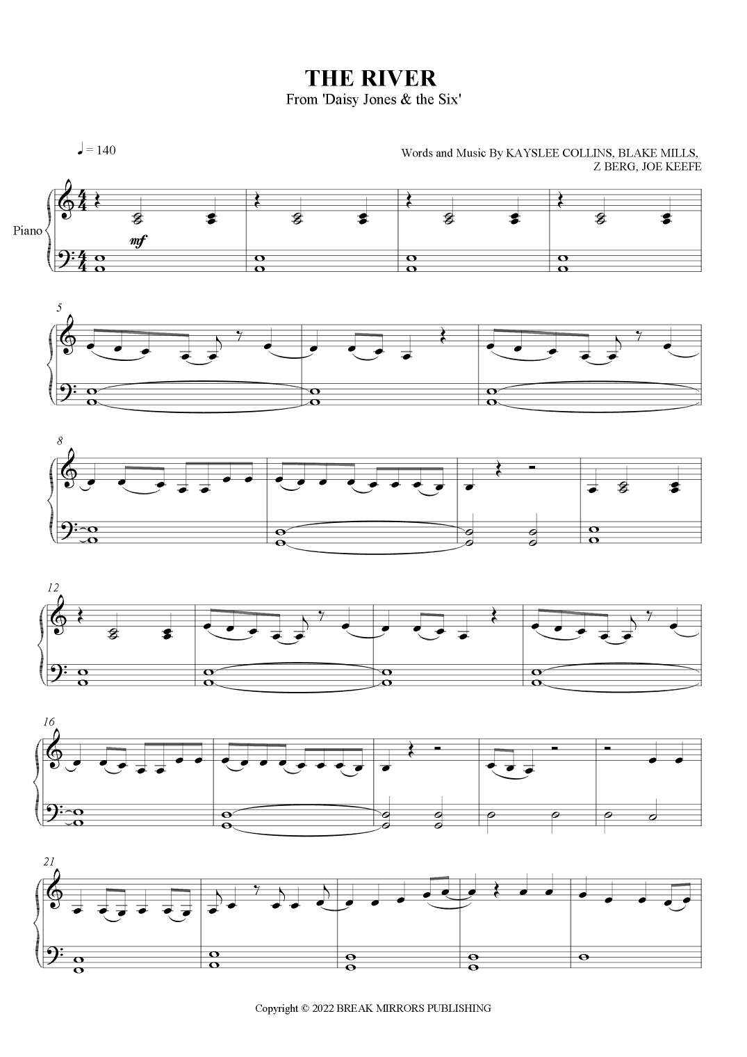 The River (arr. S Carlile)