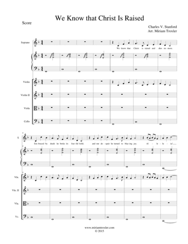 We Know That Christ Is Raised (arr. Miriam Troxler)