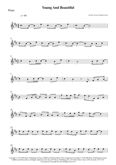 Young And Beautiful (arr. Wesley S. SIlva)