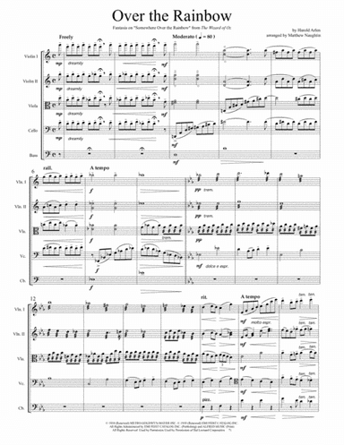 Over The Rainbow (from The Wizard Of Oz) (arr. Matthew Naughtin)
