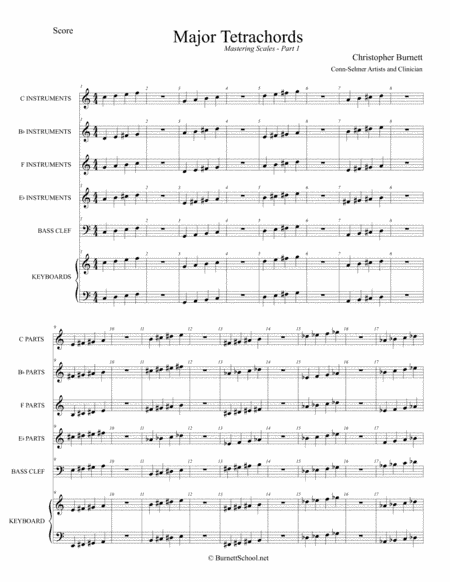 Major Tetrachords for Band - Mastering Scales - Part 1