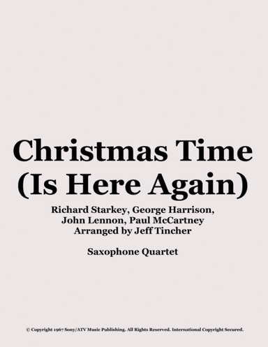 Christmas Time (is Here Again) (arr. Jeff Tincher)