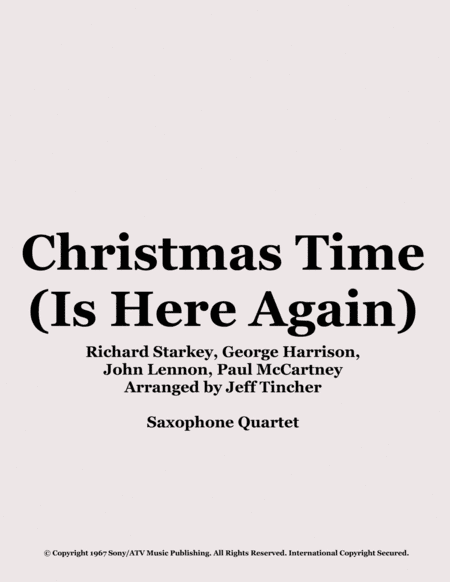 Christmas Time (is Here Again) (arr. Jeff Tincher)