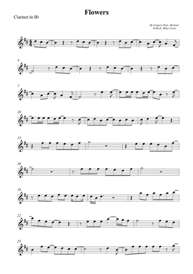 Flowers (arr. Wesley S. SIlva)