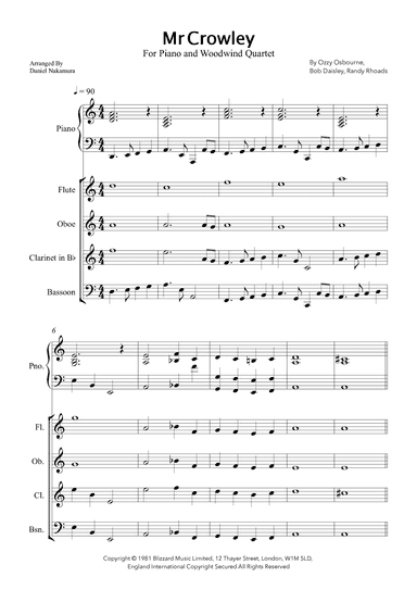 Mr. Crowley (arr. Daniel Nakamura)