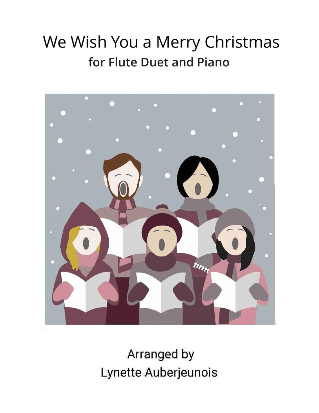 We Wish You a Merry Christmas - Flute Duet and Piano (arr. Lynette Auberjeunois)