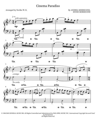Cinema Paradiso (arr. Noriko W.D.)
