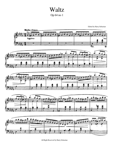 Chopin- Minute Waltz Op. 64 No. 1 (arr. Harry Sebastian)