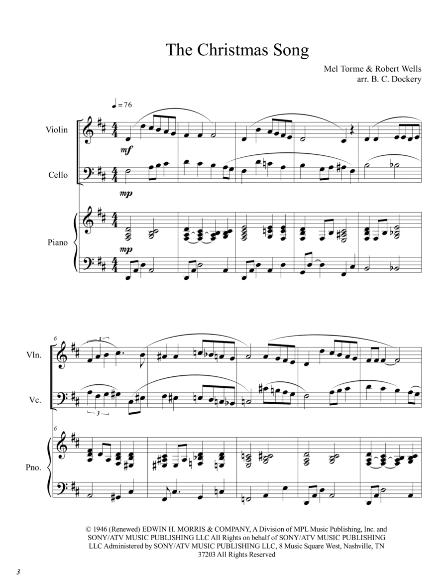 The Christmas Song (chestnuts Roasting On An Open Fire) (arr. B. C. Dockery)